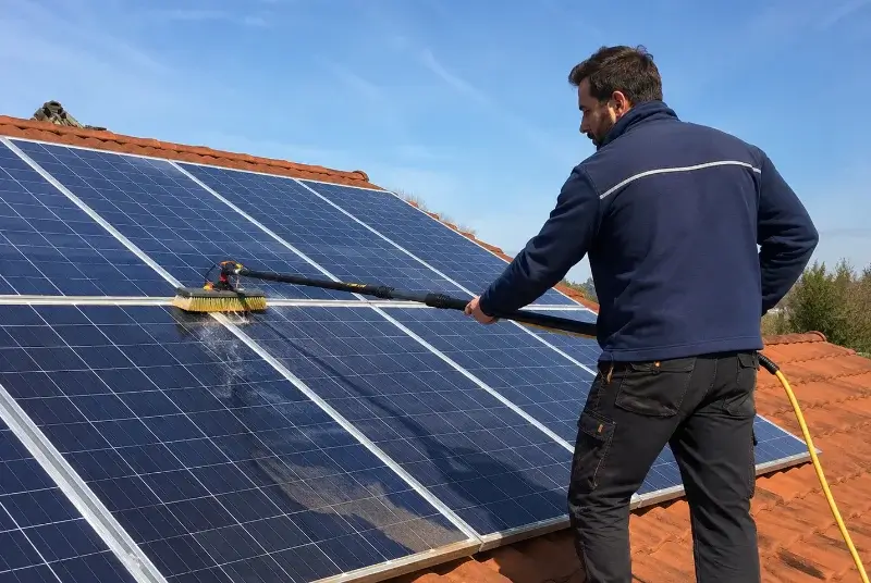 Nettoyage et entretien de panneaux solaires à Hourtin